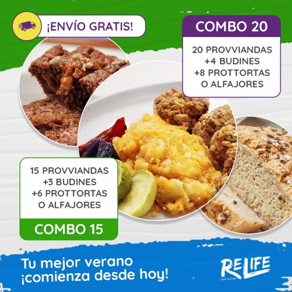 Combos promocionales Relife
